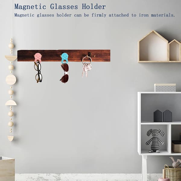 Magnetisk Glasögonhållare för Kläder Grey Grey