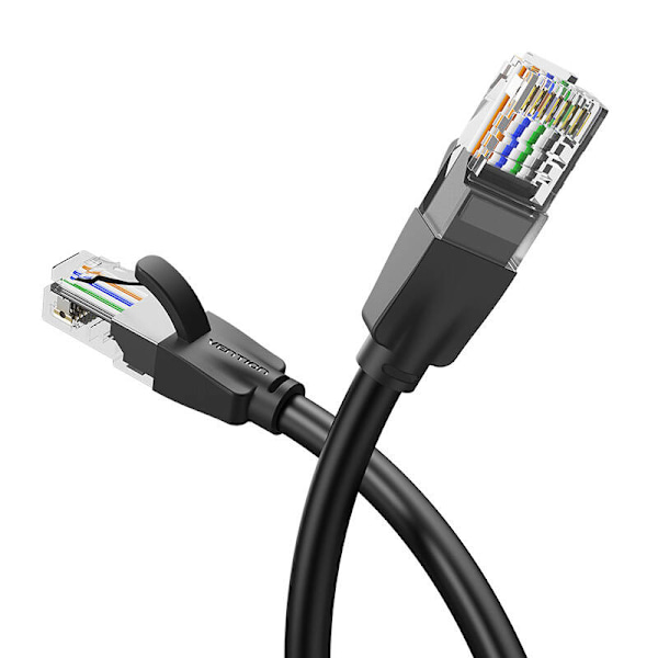 Kabel til UTP CAT6 Ventilation IBEBK RJ45 Ethernet 1000 Mbps 8m czarny