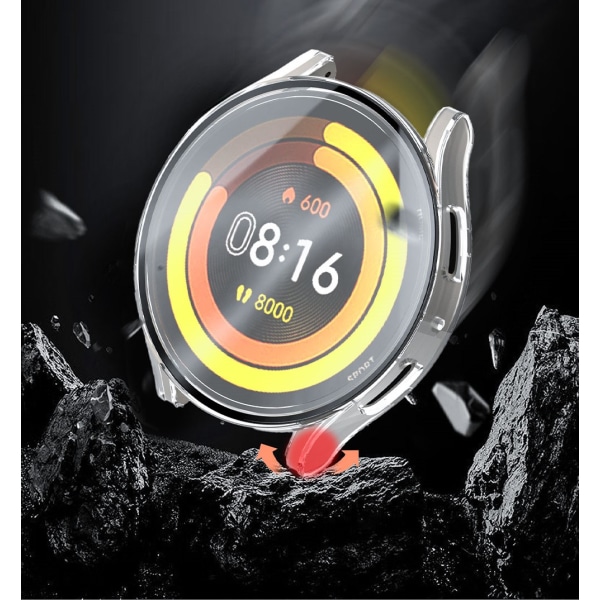 Smart klockfodral med skärmskydd för Samsung Galaxy Watch 6 Silv Silver 44 mm