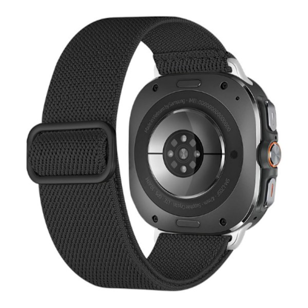 Samsung Watch 7 Ultra Elastisk nylonrem Svart