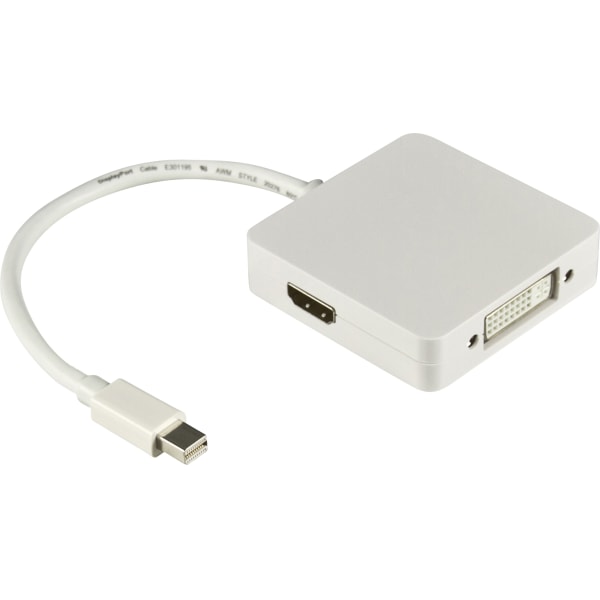 Mini DisplayPort > DVII/HDMI/DisplayPort Ultra HD 30Hz 0.2m