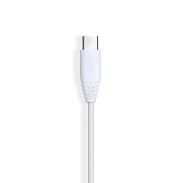 Ladekabel USB-A-USB-C 2.0 1m gen2 Rundt Kabel Hvid