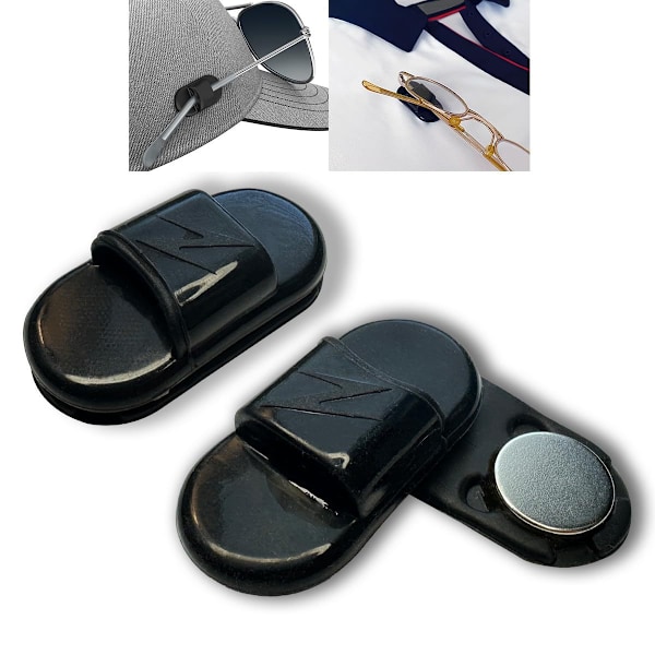 Magnetisk brilleholderclips - Sikker sort par