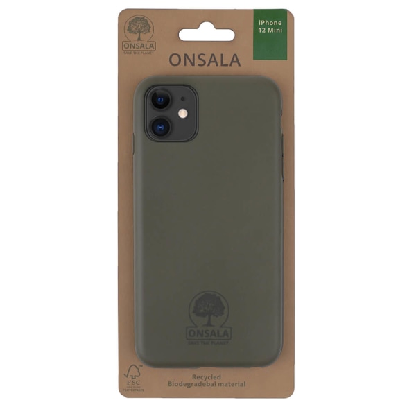 ONSALA Mobilskal iPhone 12 Mini Eco Grön