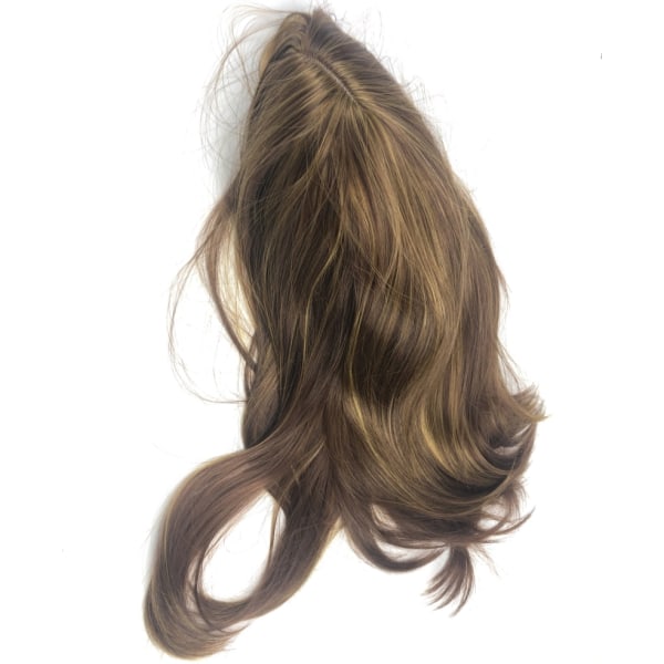 Tyylikäs pitkä peruukki naisille, erittäin kevyt ja hengittävä Vaalean ruskea