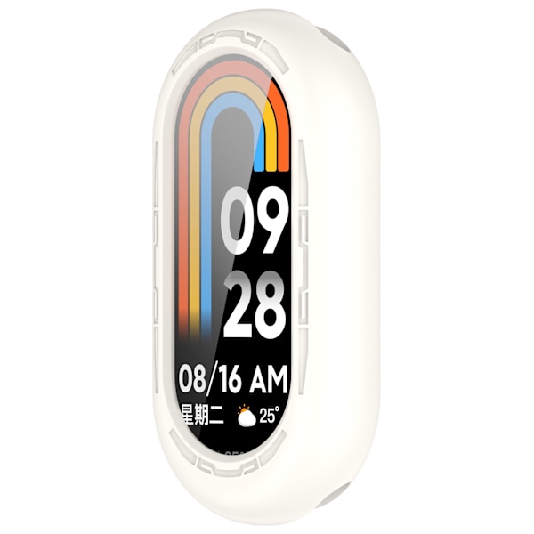 Silikonfodral för Xiaomi Mi Band 8/8 NFC/9/9 NFC Vit