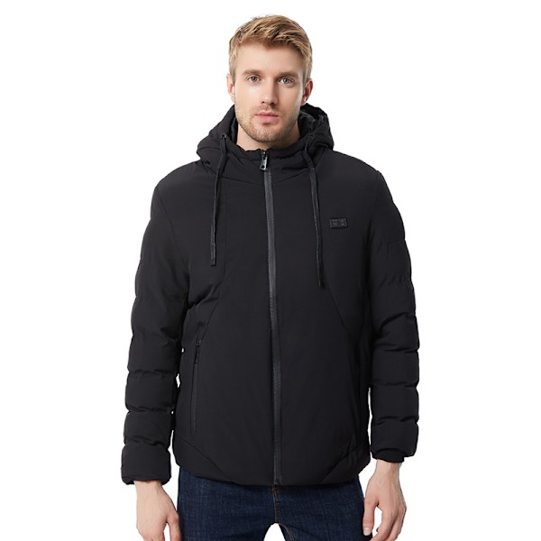 Musta lämmitetty takki - 11 vyöhykelämmitys 3XL