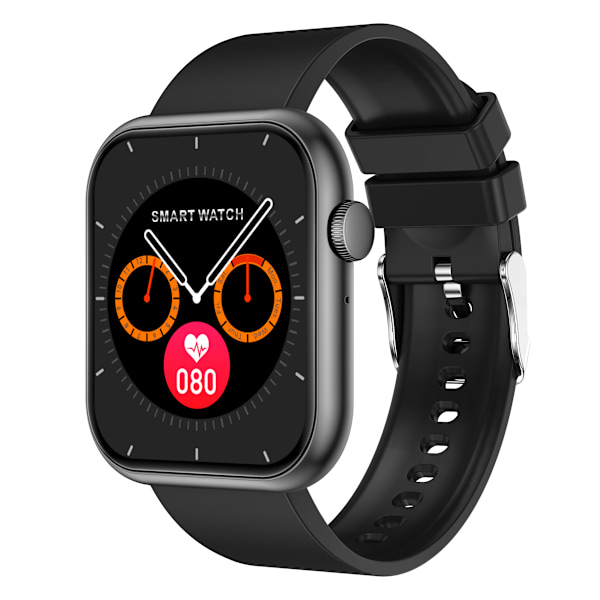 INF Smartwatch med pulsmåler, blodtryksmåler, iltmåler og flere sportstilstande Sort