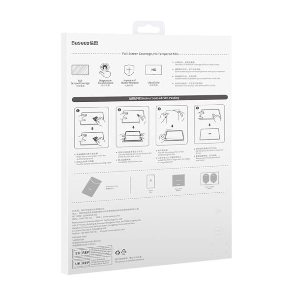 Baseus krystal hærdet glas 0,3 mm til tablet Huawei MatePad Pro 12,6"