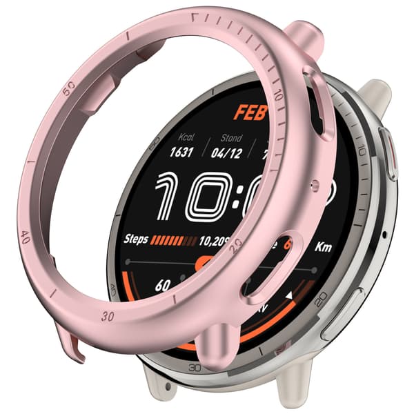 Puolikiinni PC-kotelo Amazfit Active2:lle Pink Pink