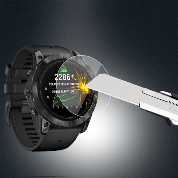 Skärmskydd i härdat glas för Smartwatch (2-pack) Garmin Epix Pro (Gen 2) 51 mm