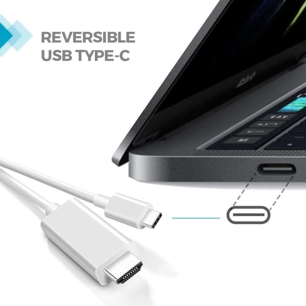 USB-C til HDMI kabel 4K UHD 2 meter