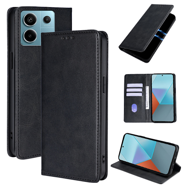 Flip Case til Redmi Note 14 5G - Sort
