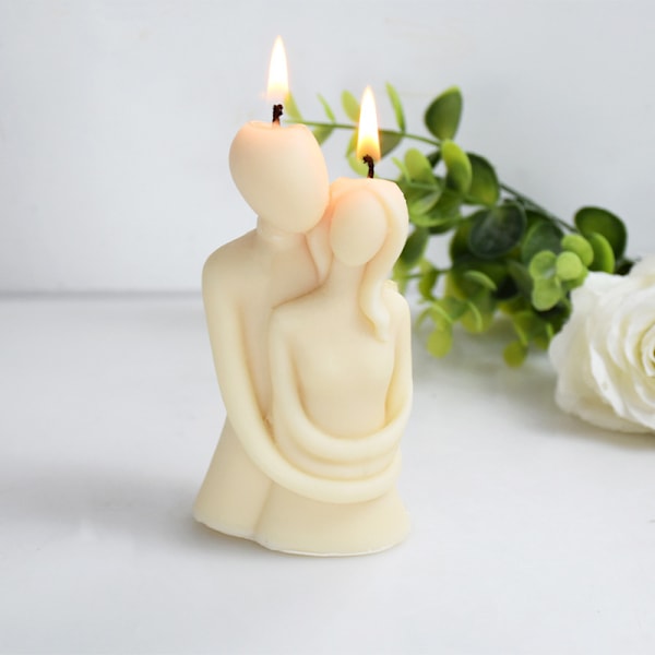 Omfavnende Par Lys Silikoneform - DIY Boligindretning