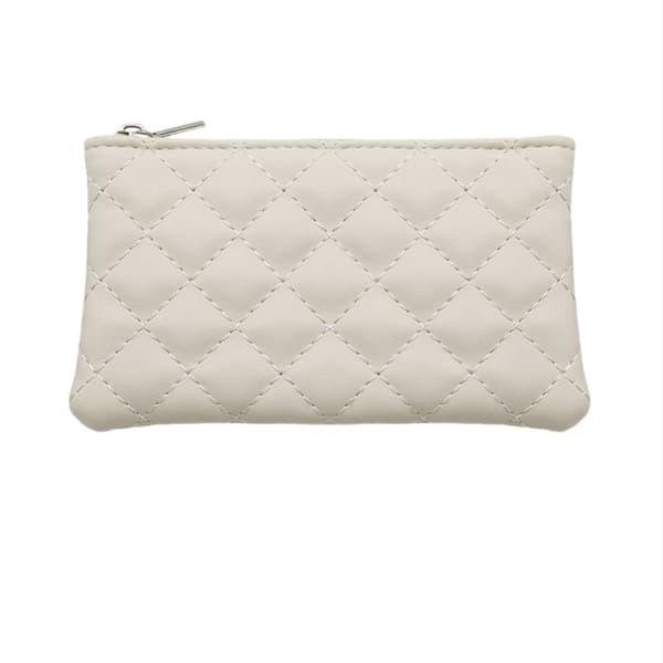 Kompakt møntpung i PU-læder Beige Beige