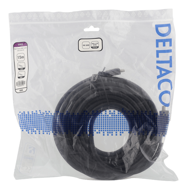 High-Speed HDMI cable, 15m, Ethernet, black
