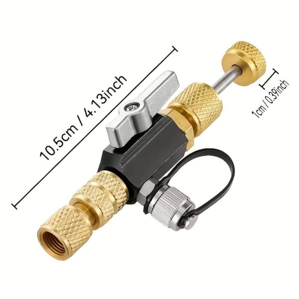 Ventilverktyg för luftkonditionering med R410/32-adapter, magnetisk bas och justerbart grepp för service i hemmet