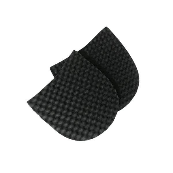 Hälplattor 2 par - Gummi halkfria slitresistenta hälkuddar för läder, sandaler, canvas, tofflor, kan klippas, 9.5cm x 9.2cm, 4 stycken Black Black