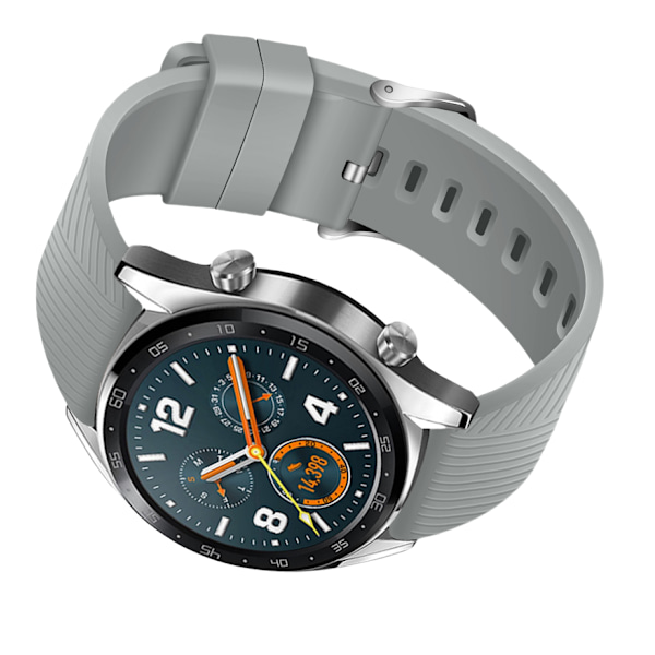 Silikonarmband för Huawei GT4/Samsung Galaxy Watch 4 Grå 20 mm