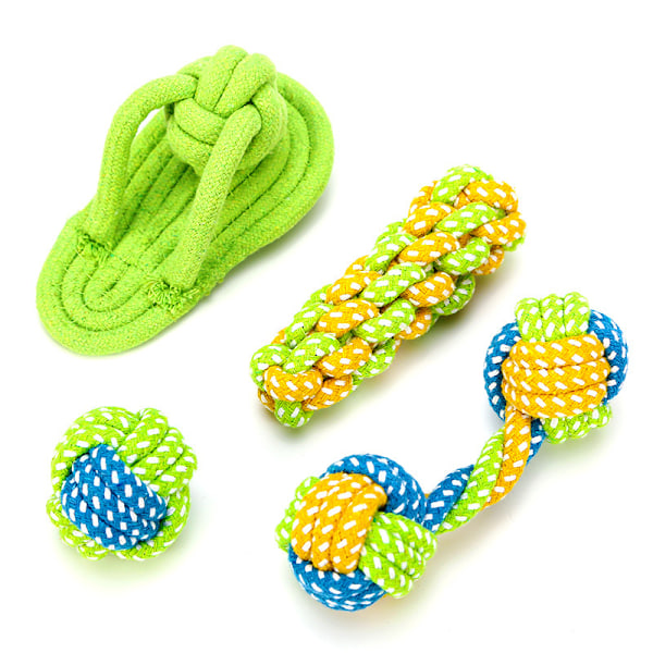 Pet Toy Combo Set - Tuggleksaker i bomullsrep för hundar