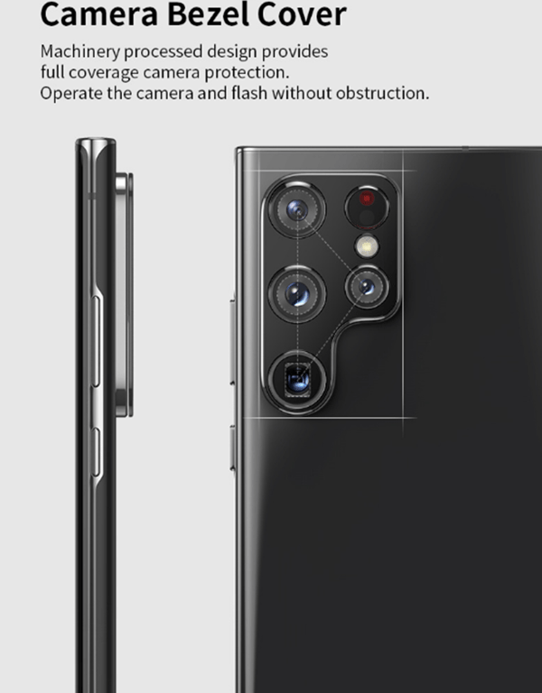 Objektiivin suojaus Samsung S22 Plus Blackille