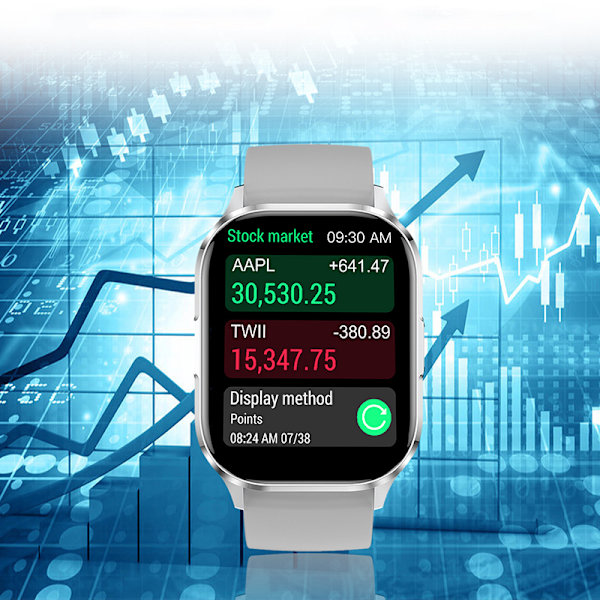Smartwatch Vandtæt Bluetooth Smartwatch Sølv
