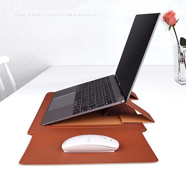 Snygg skyddande laptopväska Gul 13 tum