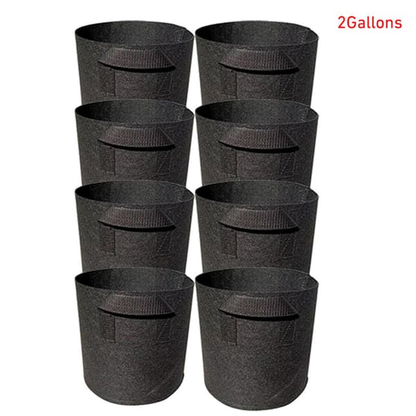 2 Gallon Dam Växtkruka 8 st Set (7.8x7.8in)
