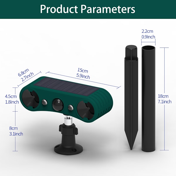 Solar Outdoor Motion Sensor Alarm - Ultrasonic Solar Infrared Induction Alarm