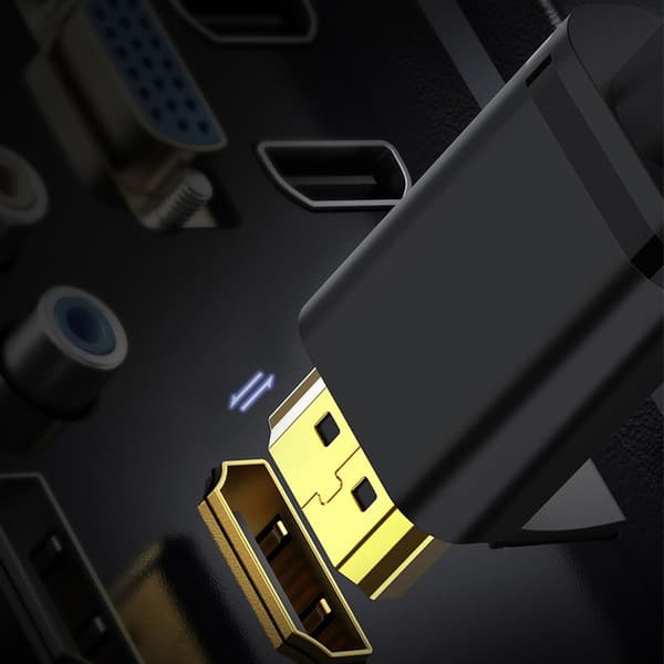 HDMI til DVI Kabel - Forbind din computer, TV og spilkonsol 5 m 5 m
