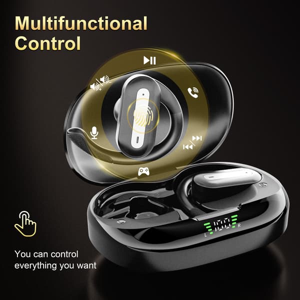Bluetooth-hörlurar SP36 - Trådlös sportdesign Black Black