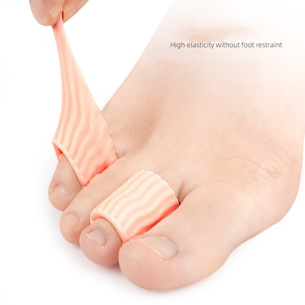 Water Ripple Pinky Toe Caps, Anti-Wear Toe Caps, Blister Caps Beige