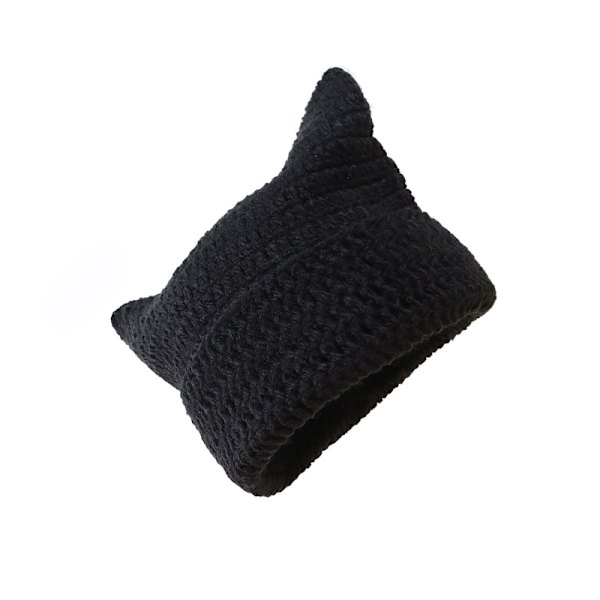 Leikkisä Devil Knitted Hat Black Black