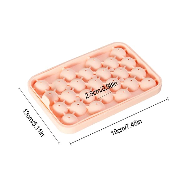 Silikoniset jäämuottipallot kannella Pink Pink