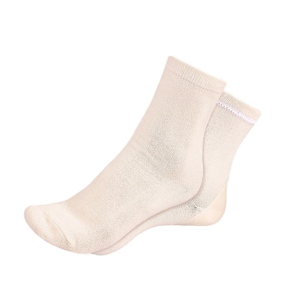042 Silikone Hæl Gel Ankelstrømper Beige
