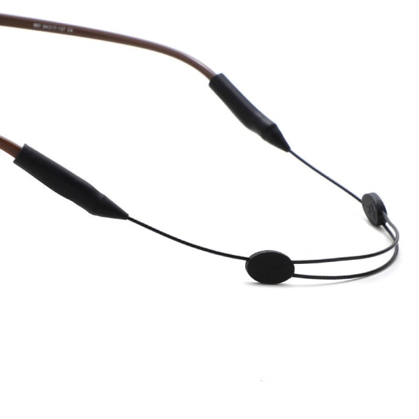 Brillesnor sportsbånd justerbar Anti-Slip Sort 35 cm
