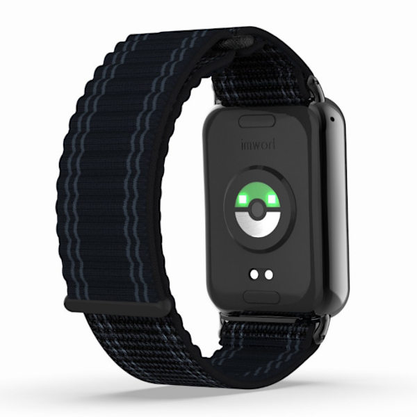 Nylon flätat klockarmband för Xiaomi Mi Band 9/8 Pro Svart