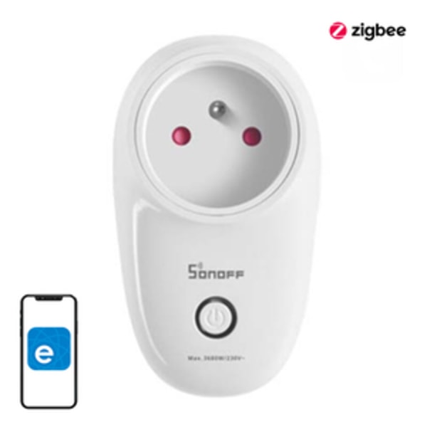 Wi-Fi Smart Plug Sonoff S26R2ZBTPE-FR (tyyppi E)