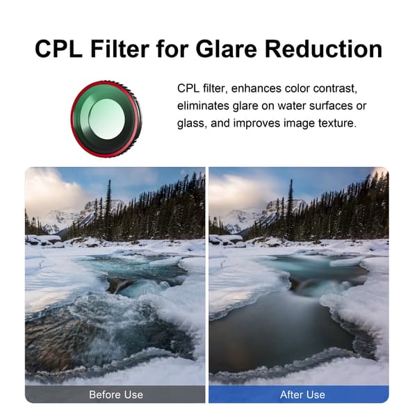 ND32 Filter Kompatibel med Insta360 Go Ultra - Neutral Density Lens til Lysstyring & Langsom Lukker