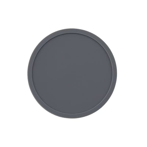 Set med 10 silikonunderlägg för bar, kaffe och vatten Grey Grey