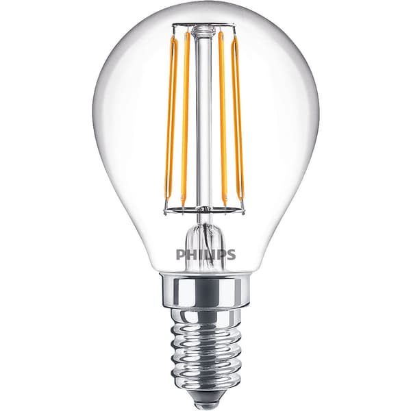2-pack LED E14 Klot 4,3W (40W) Klar 470lm