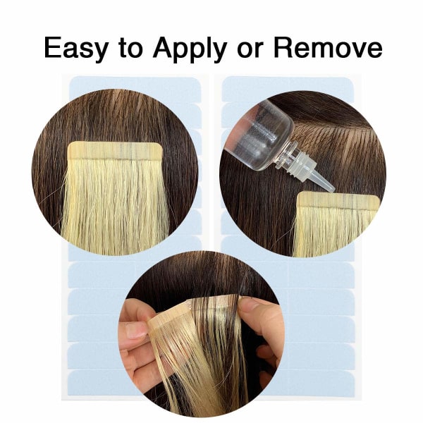 INF Dubbelsidig tejp för hårförlängning/peruk 10 ark 240 stickers