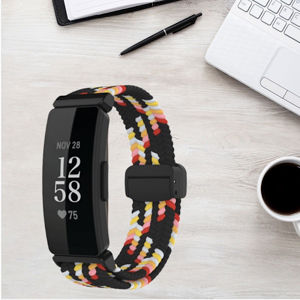Nylon urrem til Fitbit Inspire 3 MultiColor MultiColor