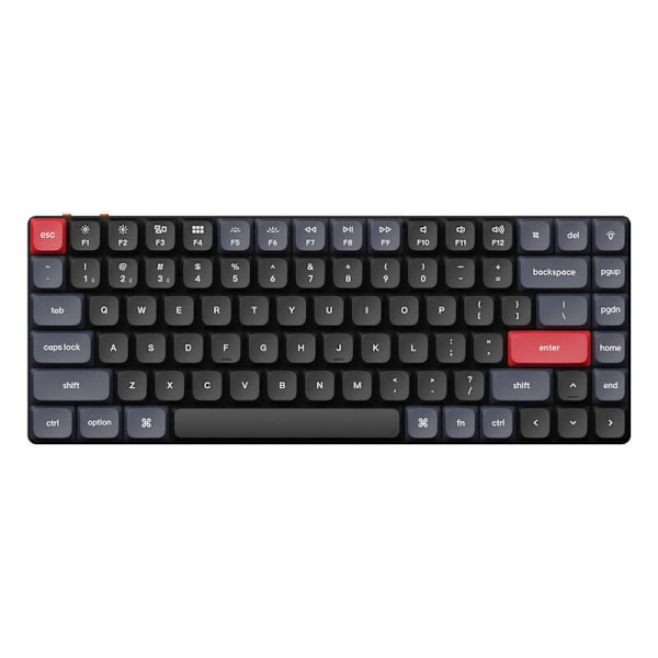 Keychron K3 Pro QMK/VIA langaton mekaaninen näppäimistö Valkoinen taustavalo ruskea kytkin (musta)
