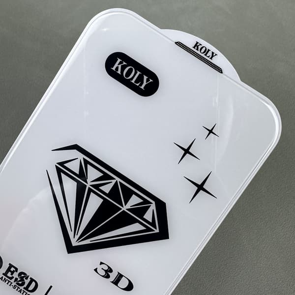 iPhone 16 Pro Kompatibelt Skärmskydd med Sekretessfilter, 3D Diamant Kant-till-Kant Härdat Glas med Dammfilter (2-Pack)