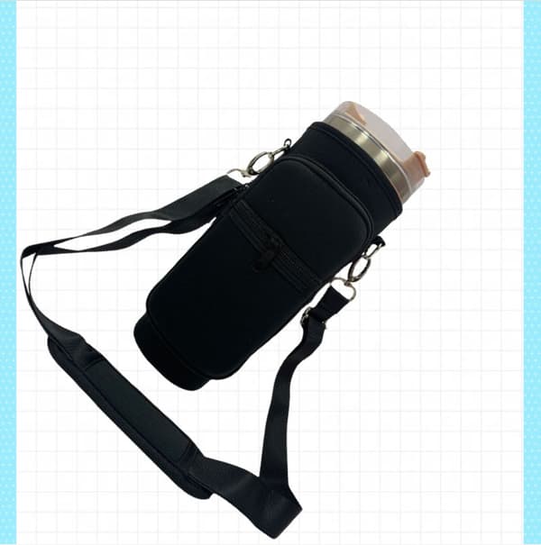 40oz Eristetty Mukiteline Taskulla Ja Metallilukolla Black Black