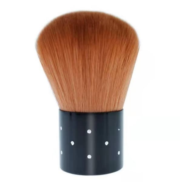 Base Dust Brush 10pcs kompatibelt med – Bløde syntetiske børstehår til flydende og cremefoundation, concealer og basis makeup Brown Brown
