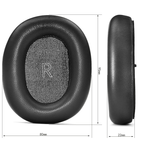 2-pack ersättningsöronkuddar för B&O Beoplay H95 ANC