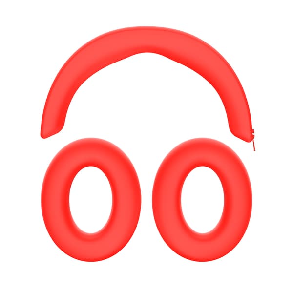 Silikonfodral för Sennheiser MOMENTUM 4-hörlurar Red Red