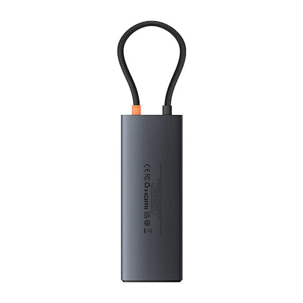 Adapter Hub 10in1 Baseus USB-C - 2xHDMI, 3xUSB-A, USB-C, RJ45, SD/TF, PD (sort)